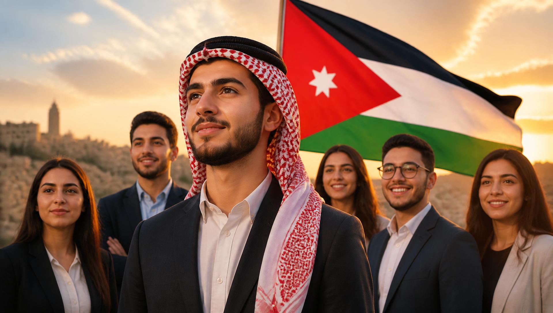 شباب أردني تحت راية الوطن